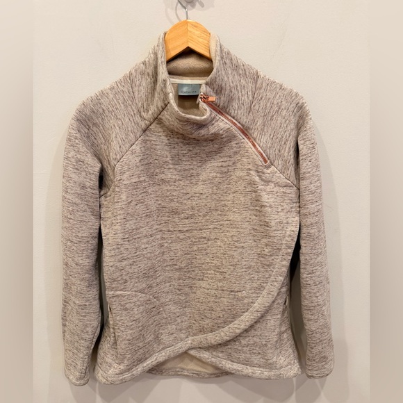 Athleta Tops - Athleta Asymmetrical Zip Fleece Pullover Jacket Small‎